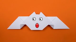 Origami Yarasa. Tutkalsız Ve Makassız Kağıt Sopası Nasıl Yapılır - Kolay Origami