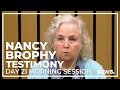 Romance novelist Nancy Brophy testifies in murder trial | Live stream