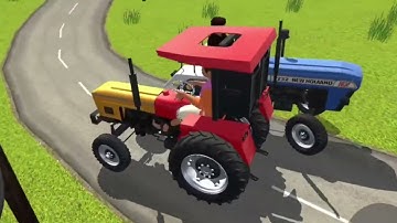 Jcb 3dx Machine Loading Soil In Mud Mini Mahindra Tractor | Jcb Video | Mini Tractor ! zeep !