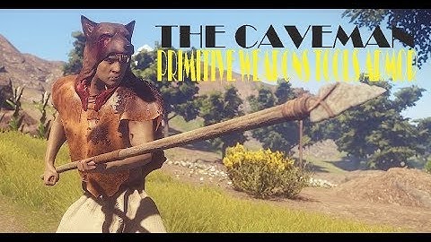 Rust - The CAVEMAN - Primitive Weapons Tools Armor Only