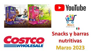 Snacks y barras Costco marzo 2023