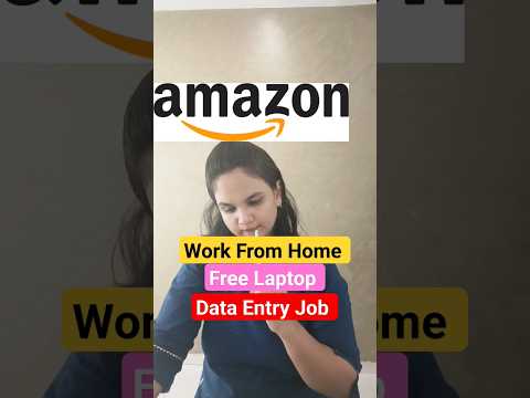 Amazon Data Entry Job|Work From Home|Online Jobs At Home|