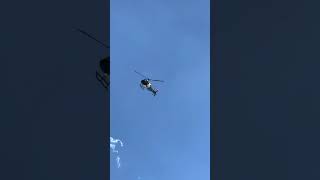 Las Vegas Police Helicopter. Circling the Arts District