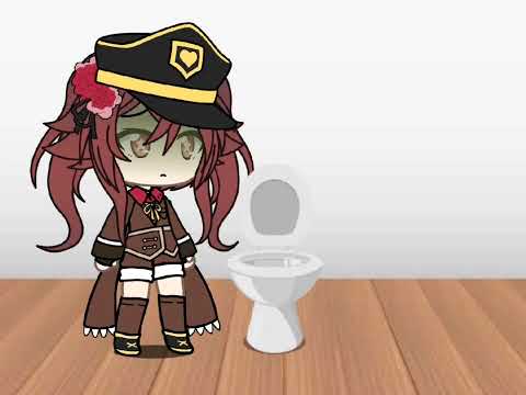 Hu Tao fart on toilet (gacha life gacha fart)