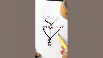 How to Write Arabic Letter ل in Thuluth Script #Arabic Calligraphy Tutorial Day 15#paintasticvalley