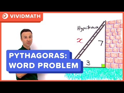 Pythagoras Theorem - Word Problem - VividMath.com