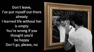 Don't Leave | sad song for broken hearts (will make you cry) LYRICS