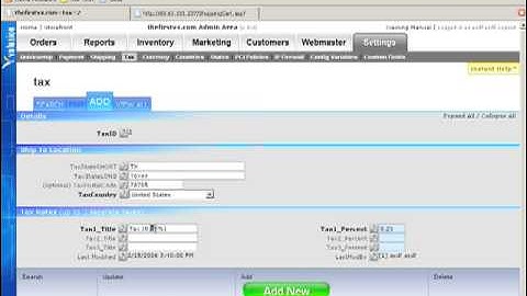 Volusion Experts Shipping & Tax- Tax Settings Video