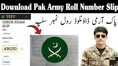 Download Pak Army Roll Number Slip || PMA Long Course ki Roll Number Slip kasay naklay