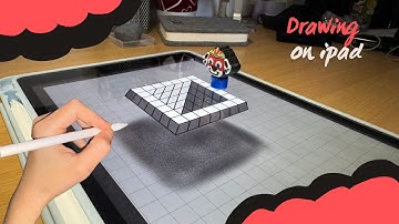 How to Draw an Optical Illusion on iPad | Procreate Beginner Tutorial