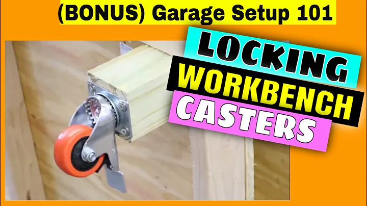 INSTALLING WHEELS ON WORKBENCH Locking Heavy Duty Casters #theworkbenchcorner