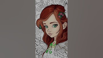 From Blank Canvas to Color Explosion: Watch the Transformation #colorart #illustration #colordrawing