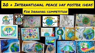 International Peace Day Poster Ideas/World Peace Day Drawing/September 21 drawings/Peace day Drawing