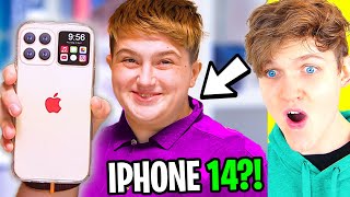 Kid Gets FIRST iPHONE 14 From Apple!? *SHOCKING ENDING* (LANKYBOX REACTION!)