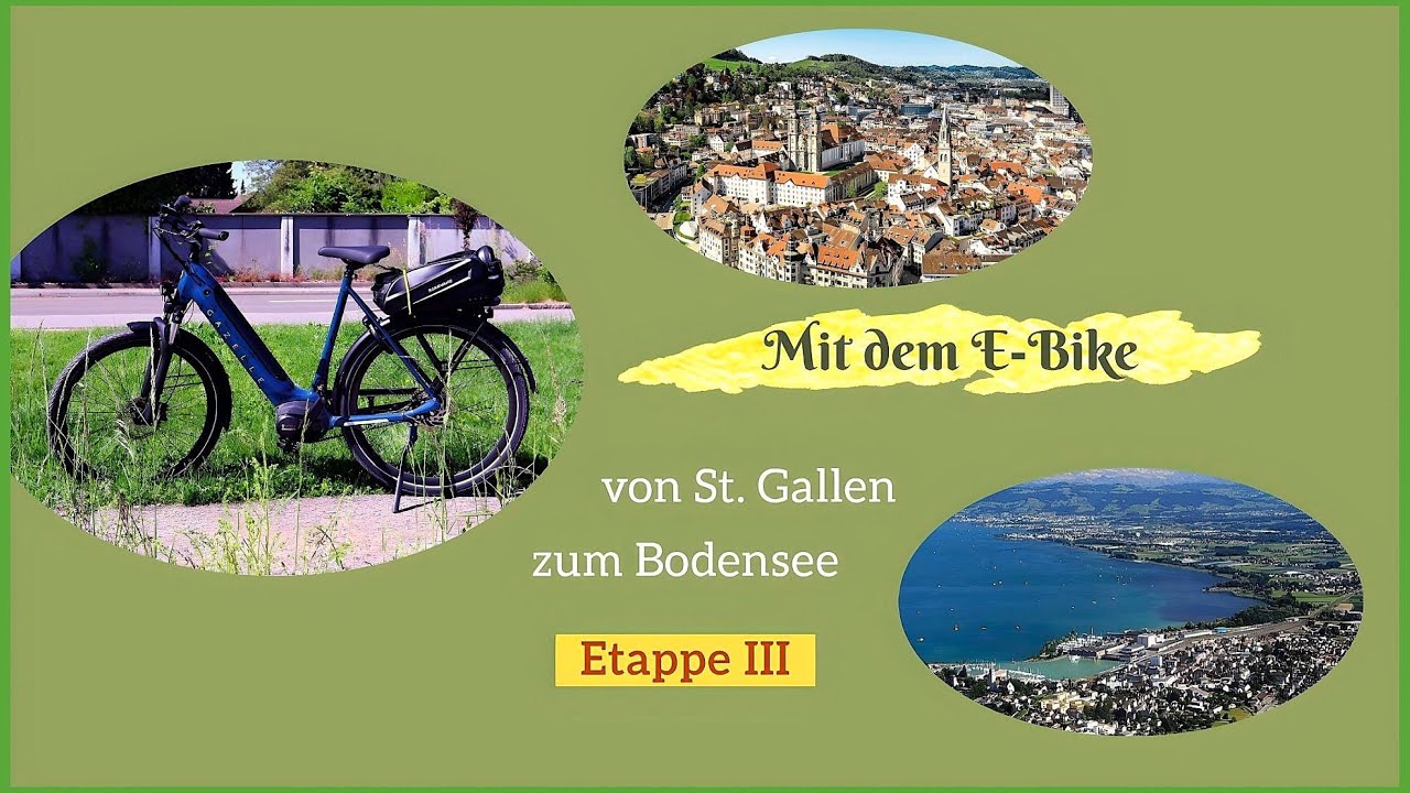 Von St. Gallen zum Bodensee mit dem E-Bike, -- 3. Etappe nach Kreuzlingen - Konstanz - Romanshorn
