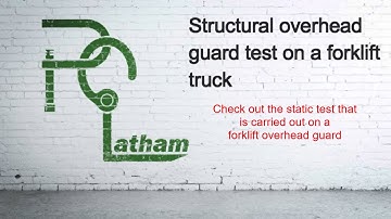 Forklift Guard.This test checks for overhead guard deflection immeadiately above the operator