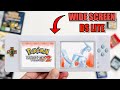 Wide screen nintendo ds lite custom made handheld console  plays retro games