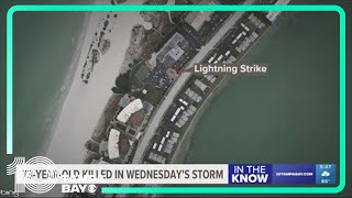 73-year-old woman killed after lightning strike