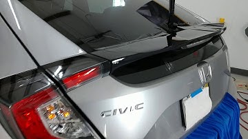 Howw to tint the rear window in one piece on a Honda Civic Hatchback without removing rear spoiler