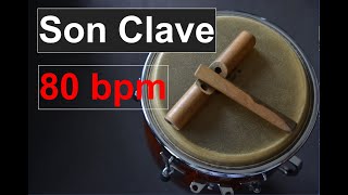 Son Clave at 80 bpm (Play-Along/Loop)