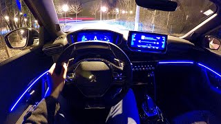 Taking you on a night pov test drive in the new 2020 peugeot 2008 with
bluehdi 130 hp diesel engine and eat8 automatic transmission. name of
color is...