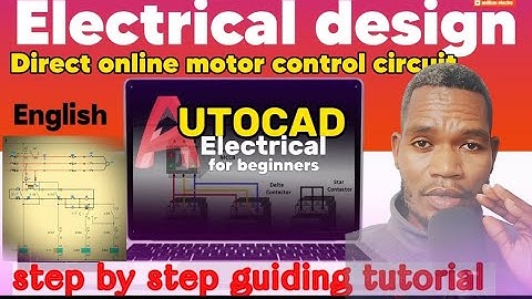 Direct Online DOL Motor Starter Control Circuit Diagram|AUTOCAD electrical tutorial for beginners