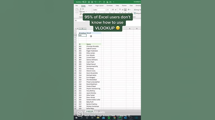 How to VLOOKUP in 30 seconds