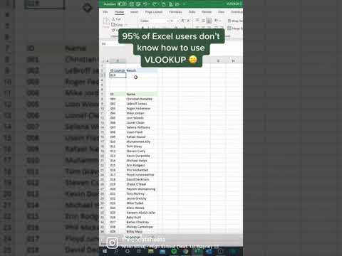 How To Vlookup In 30 Seconds