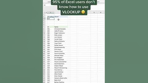 How to VLOOKUP in 30 seconds