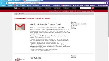 Setting Up your @kw.com Email Account