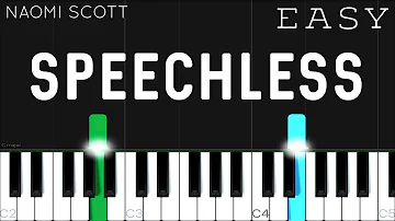 Naomi Scott - Speechless (Aladdin) | EASY Piano Tutorial