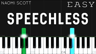 Naomi Scott - Speechless (Aladdin) | EASY Piano Tutorial chords