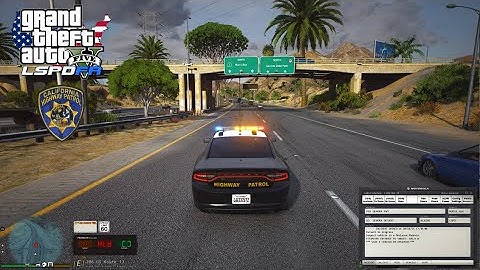 [NO COMMENTARY] GTA V LSPDFR - WOMAN GETS SHOT AFTER PULLING KNIFE ON CHP TROOPER - CHP