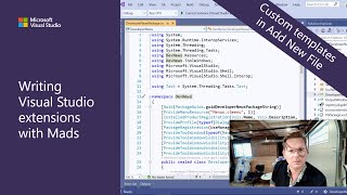 Writing Visual Studio Extensions with Mads  Custom templates in Add New File