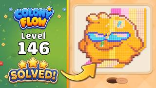 Colony Flow! - Level 146 Walkthrough 🧩 | Solution & Gameplay (ABI GAMES) 🐜