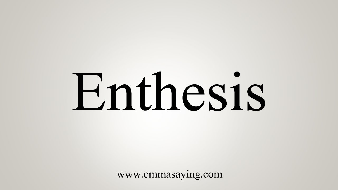 enthesis meaning english