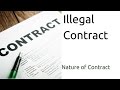 What is Illegal Contract  Nature of Contract  Types of ...