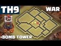 NEW TH9 War Base WITH BOMB TOWER [Anti 3 Star] - Clash of Clans