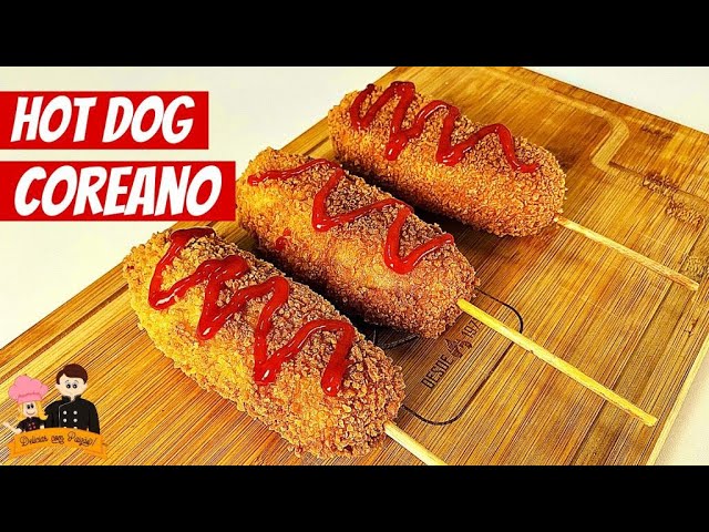 HOT DOG COREANO, CACHORRO QUENTE NO PALITO DE CHURASQUINHO DELICIOSO! 