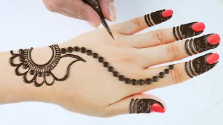 Beautiful amazing and stylish Mehndi design for front hand new one design easy for party 2021