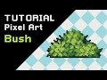 How to draw a pixel art bush in 1 minute tutorial
