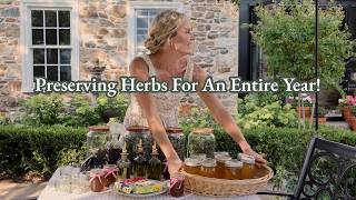 How We're Preserving Herbs For The Winter