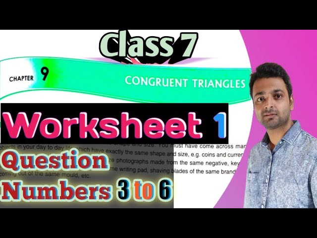 D.A.V. Math | Class 7 | Chapter 9 | Congruent Triangles | Worksheet 1 | Qn. 1-2 | Art Of Mathematica - YouTube d-a-v-math-class-7-chapter-9-congruent-triangles-worksheet-1-qn-1-2-art-of-mathematica-youtube