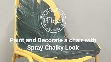 🇬🇧 Paint and Decorate a chair with Spray Chalky Look