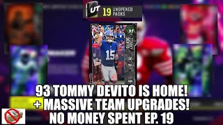 93 TOMMY DEVITO IS HOME! + MASSIVE TEAM UPGRADES! - Madden 24 No Money Spent Ep. 19