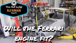 Will the Ferrari engine fit?  Alfarrari 105 project car build part 11
