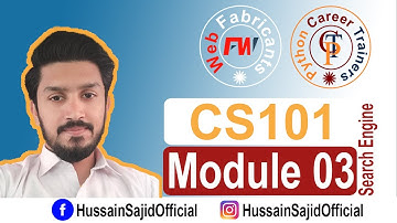 CS101 Module 3 | Search Engine and Search Techniques | Introduction to computing |  Urdu / Hindi