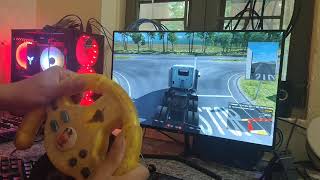Vô lăng chế chơi game euro truck simulator 2 screenshot 2