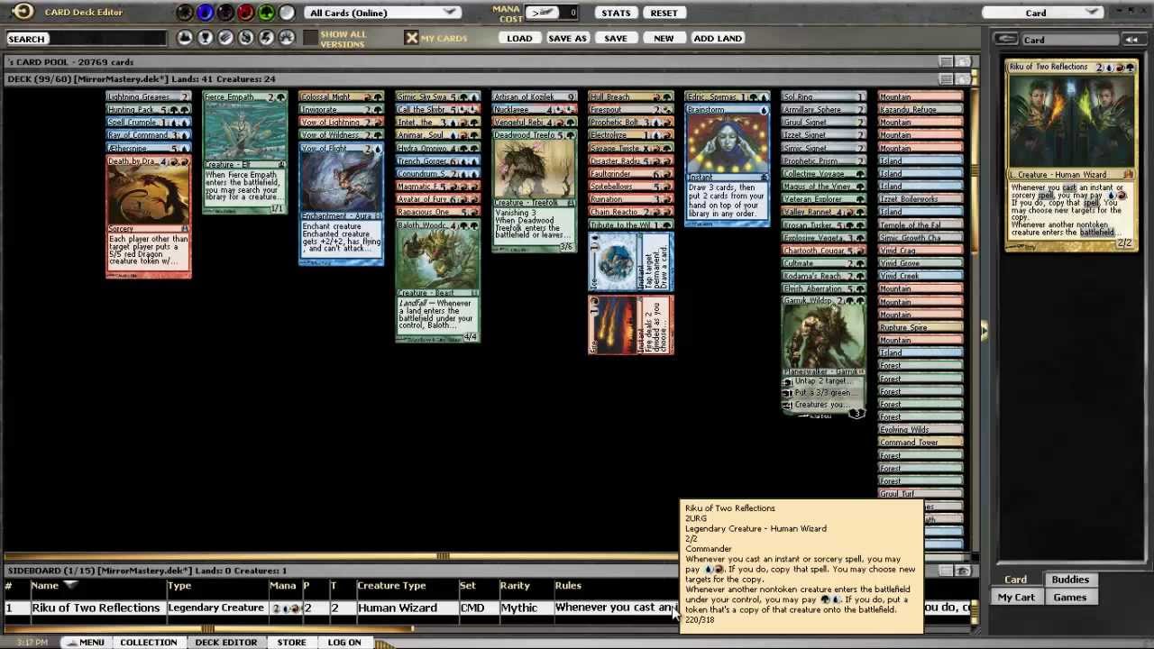 MTG EDH Commander:  Mirror Mastery Deck Tech