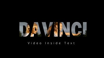 How To Add Video Inside Text | Davinci Resolve 18 Tutorial [Hindi]